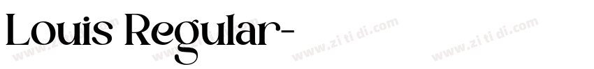 Louis Regular字体转换 Louis Regular字体转换